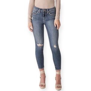 Silver Jeans NWT 5/6 (28) Womens Avery High Rise Skinny Crop Curvy Stretch Jeans